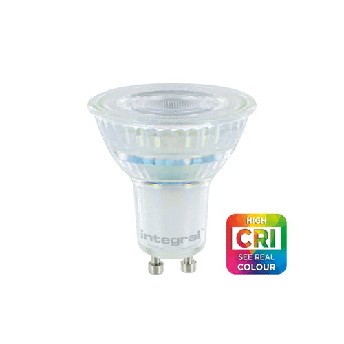 Integral LED Real Colour Gu10 Bulb 420Lm 5W 4000K Dimmable 36 Beam Cri95 Integral  - ILGU10DE113