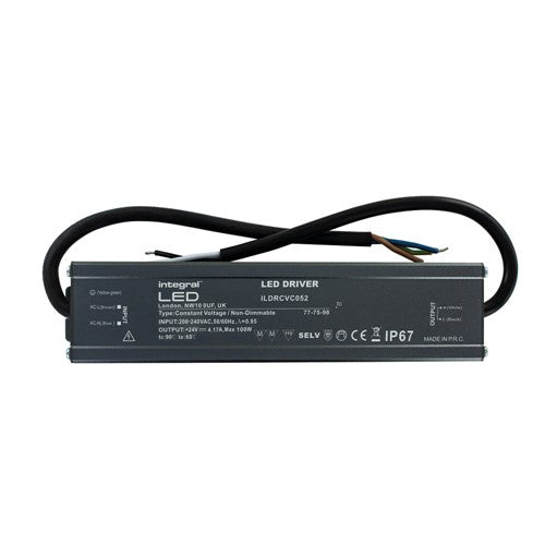 Integral LED Constant Voltage Driver 100W 24Vdc Ip67 Non-Dimm 200-240V Input Integral  - ILDRCVC052