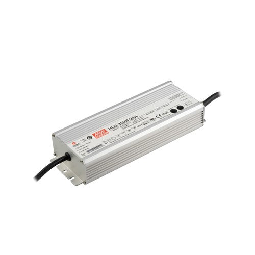 Integral LED Constant Voltage Driver 320W 24Vdc Ip65 Non-Dimm 90-305V Input Meanwell  - HLG-320H-24A