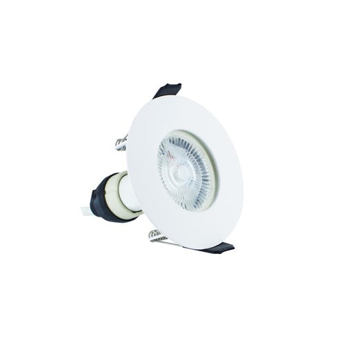 Integral LED Evofire Fire Rated Downlight 70Mm Cutout Ip65 White Round *No Gu10 Holder* Integral  - ILDLFR70D011