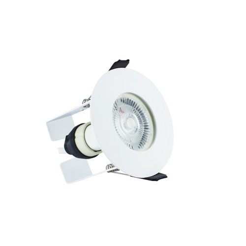 Integral LED Evofire Fire Rated Downlight 70Mm Cutout Ip65 White Round *No Gu10 Holder* + Insulation Guard Integral  - ILDLFR70D012