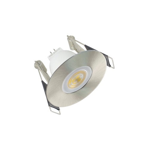 Integral LED Evofire Mini Fire Rated Downlight 45Mm Cutout Ip65 Satin Nickel Round Integral  - ILDLFR45D038