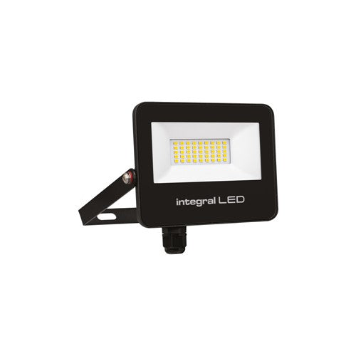 Integral LED Super Slim 2 Floodlight Ip67 3000Lm 30W 4000K 120? Non-Dimm 100Lm/W Black Integral  - ILFLC232