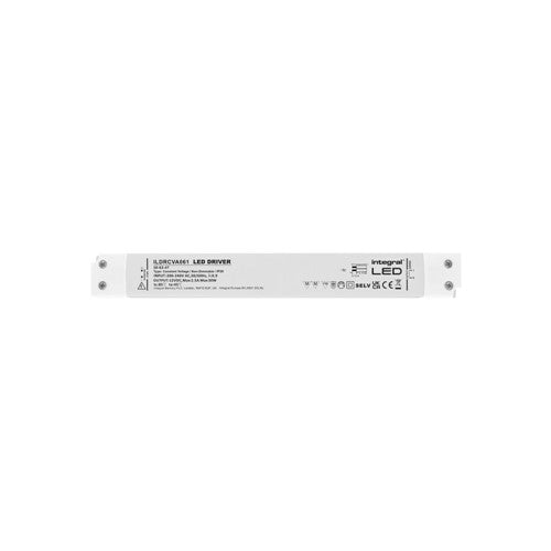 Integral LED Constant Voltage Long & Slim Driver 30W 12Vdc Ip20 Non-Dimm 180-264V Input  - ILDRCVA061