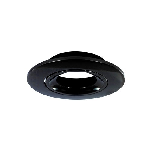 Integral LED Bezel For Lux Fire Tiltable Fire Rated Downlight - Black Chrome  - ILDLFR92C025