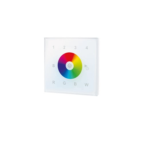 Integral LED Dmx Wall Mount Touch Remote Rgb/W 4 Zone 100-240 Ac Input White  - ILRC028