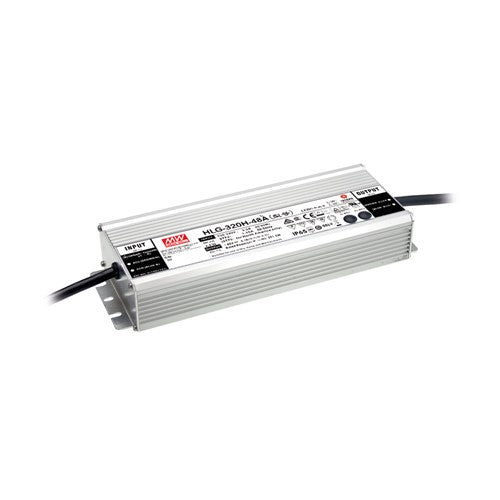 Integral LED Constant Voltage Driver 320W 48Vdc Ip65 Non-Dimm 90-305V Input  - HLG-320H-48A