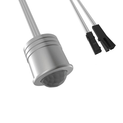 Integral LED 12V Channel Sensor Pir On/Off Surface Mounted Or Recessed 14Mm Cutout With 2Pin 2.54Mm Black Clip Inline Connector For Strip Or Light 1.5M 3A Max  - ILDRAA111