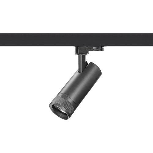 Integral LED Focuspro 15W Black Led Spot Light Non-Dimmable Zoomable Beam Angle 20-55 Deg Track Mounted 3 Circuit 3000K 164Mm Cri90 1050Lm 86Lm/W 220-240V  - ILTSL002