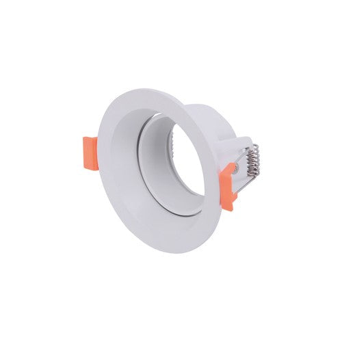 Integral LED Accentplus Downlight For Led Gu10 70Mm Cutout Ip20 White Front Entry 20 Deg Two Sides Tiltable  - ILDL70N012