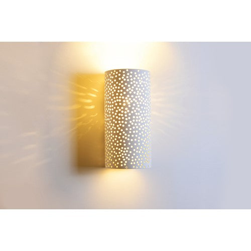 Integral LED Veria Indoor Decorative Plaster Wall Light Ip20 For 1 X E14 White Integral  - ILDEC005