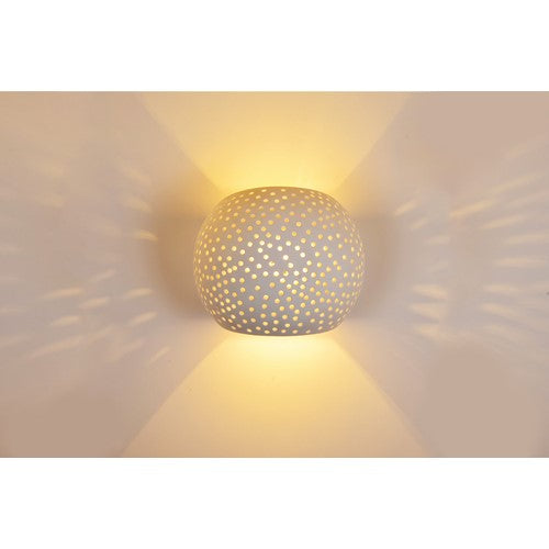 Integral LED Katerini Indoor Decorative Plaster Wall Light Ip20 For 1 X G9 White Integral  - ILDEC003