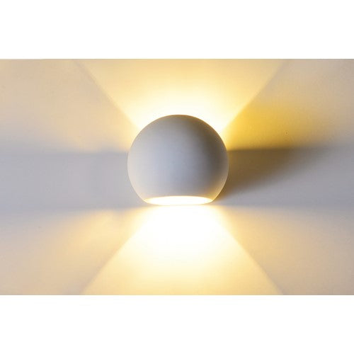 Integral LED Serres Indoor Decorative Plaster Wall Light Ip20 For 1 X G9 White Integral  - ILDEC002