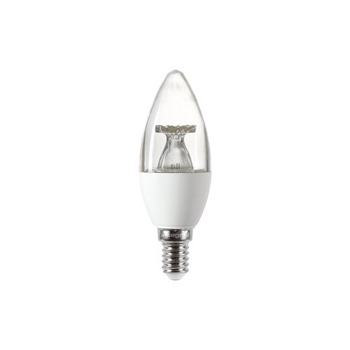 Integral LED Candle Bulb E14 470Lm 4.9W 2700K Non-Dimm 240 Beam Clear Integral  - ILCANDE14NC067