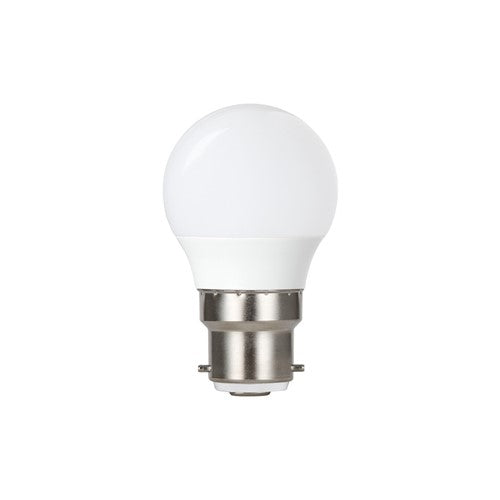 Integral LED Golf Ball Bulb B22 470Lm 4.9W 2700K Dimmable 240 Beam Frosted Integral  - ILGOLFB22DC057