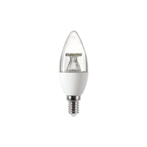 Integral LED Candle Bulb E14 470Lm 4.9W 5000K Non-Dimm 240 Beam Clear Integral  - ILCANDE14NF062