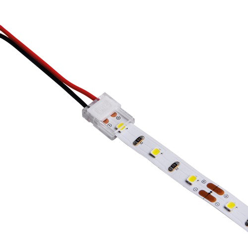 Integral LED White Button Clip 5Pack Strip To Wire For Ip20 8Mm Width Strip 2 Pin Dc3-24V / 5A Max Cable 0.5Mm²  - ILSTAA305