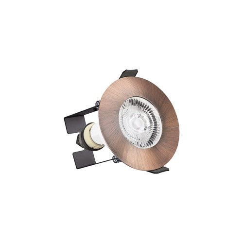 Integral LED Evofire Fire Rated Downlight 70Mm Cutout Ip65 Copper Round +Gu10 Holder & Insulation Guard Integral  - ILDLFR70D048