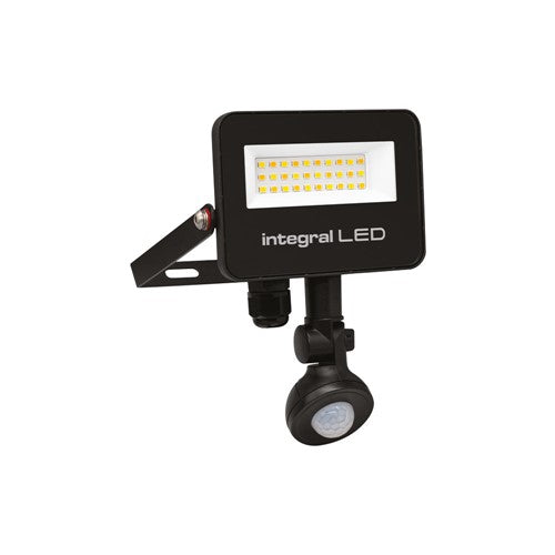 Integral LED Super Slim 2 Floodlight Ip67 1000Lm 10W Tuya 3000/4000/6500K Pir 120° Dimmable 100Lm/W Black Integral  - ILFLC250