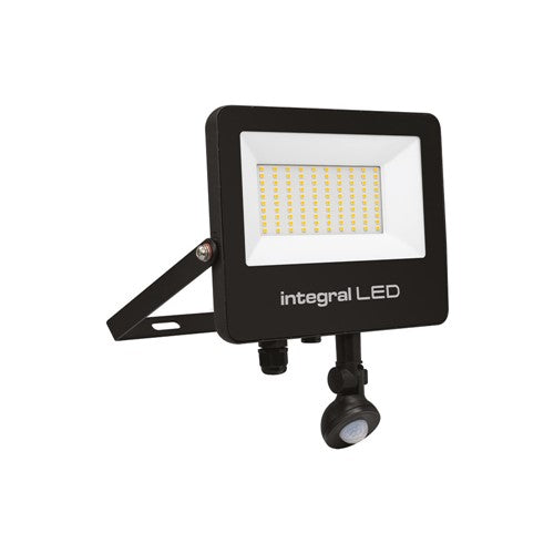 Integral LED Super Slim 2 Floodlight Ip67 7000Lm 70W 4000K Pir 120° Non-Dimm 100Lm/W Black Integral  - ILFLC244