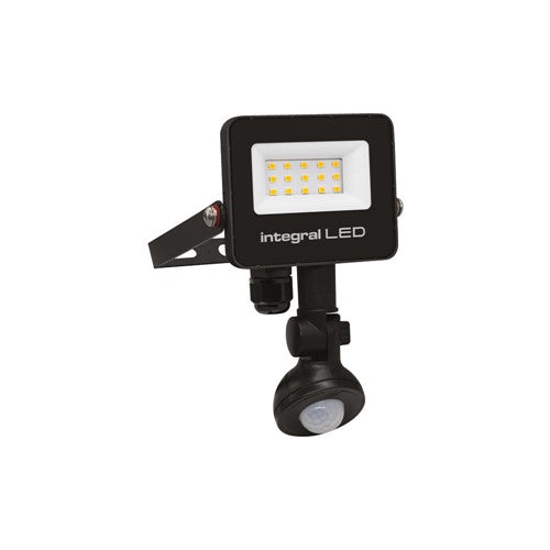 Integral LED Super Slim 2 Floodlight Ip67 1000Lm 10W 4000K Pir 120° Non-Dimm 100Lm/W Black Integral  - ILFLC240