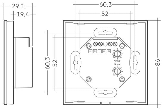 DALI TOUCHPANEL BASIC TW 28001990