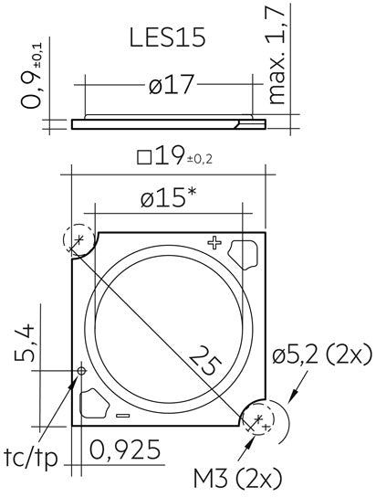 SLE 15mm 4000lm 830 H ADV8