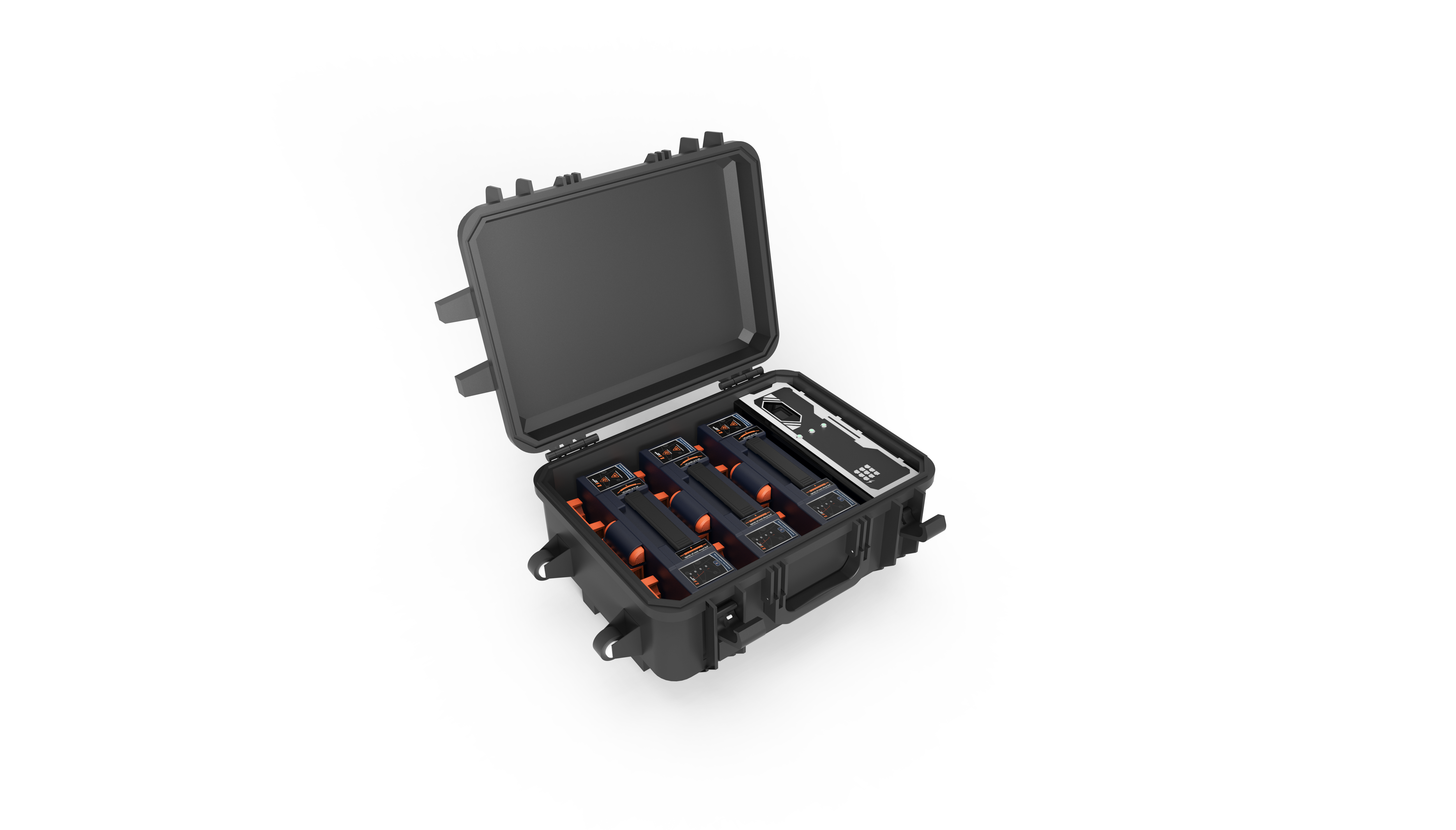 Power2Go  PTG-TKC-9H 3 Bay BATTERY CHARGING CASE