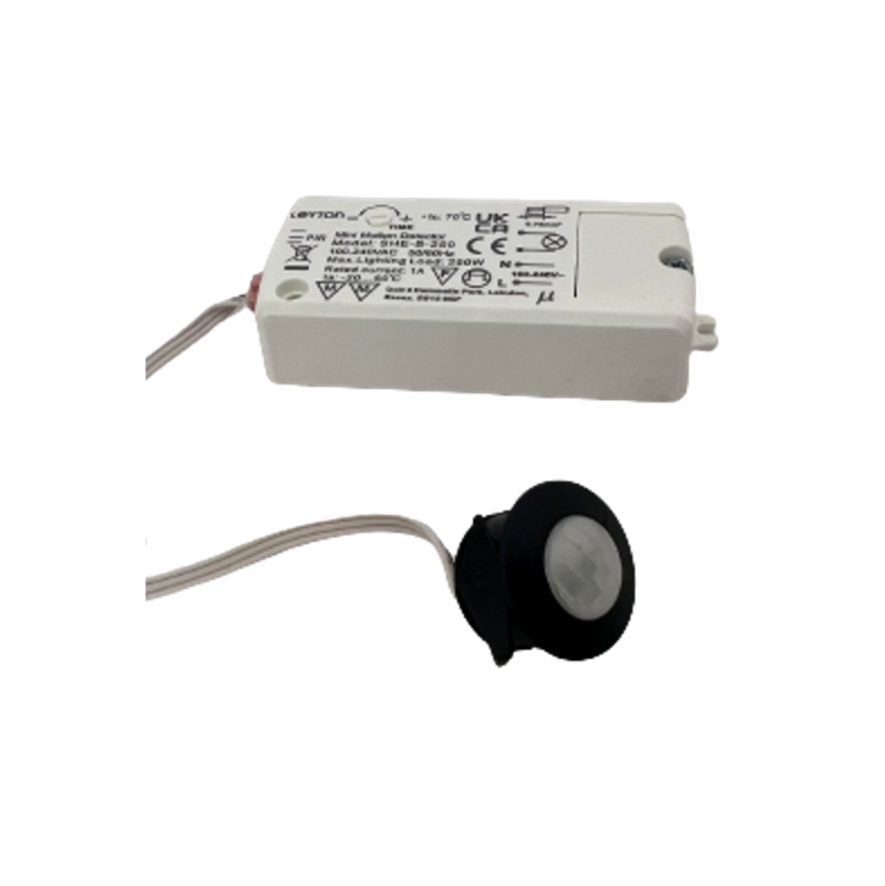 PIR Sensor Switch - Black PIR Sensor Switch Leyton - Easy Control Gear