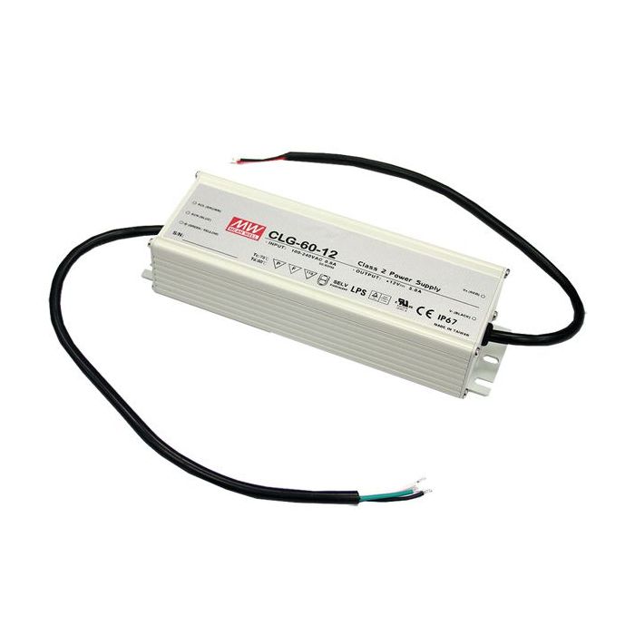 CLG-60-S - Mean Well CLG-60 Series LED Driver 60W 12V – 48V LED Driver Meanwell - Easy Control Gear