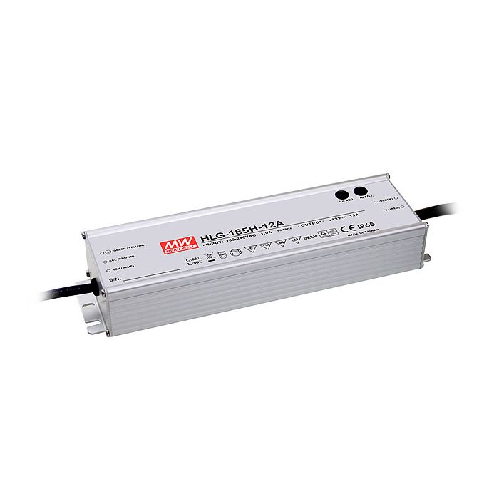 HLG-185H-42A - Mean Well LED Driver HLG-185H-42A 185W 42V LED Driver Meanwell - Easy Control Gear