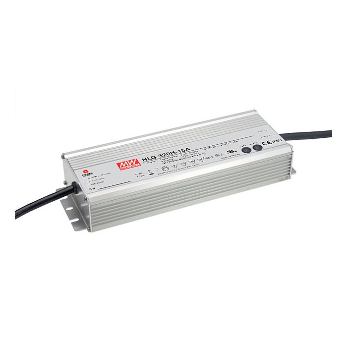 HLG-320H-54B - Mean Well LED Driver HLG-320H-54B 320W 54V LED Driver Meanwell - Easy Control Gear