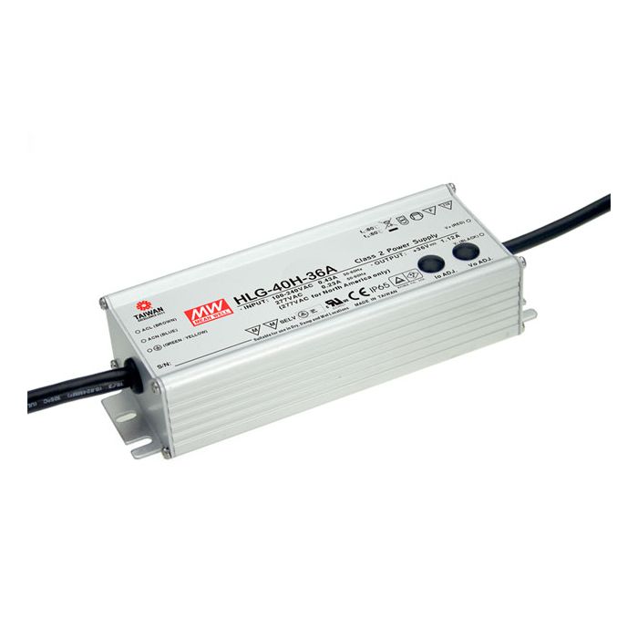 HLG-40H-12A - Mean Well LED Driver HLG-40H-12A 40W 12V LED Driver Meanwell - Easy Control Gear