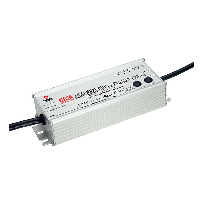 HLG-60H-24A - Mean Well LED Driver HLG-60H-24A 60W 24V LED Driver Meanwell - Easy Control Gear