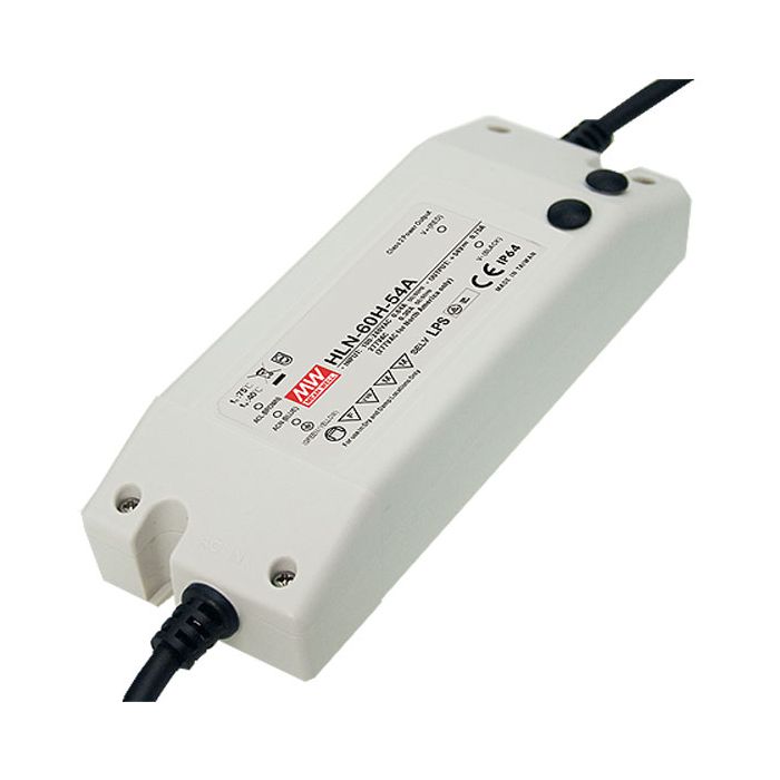 HLN-60H-20B - Mean Well LED Driver HLN-60H-20B 60W 20V LED Driver Meanwell - Easy Control Gear